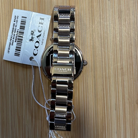 COACH PARK WATCH WITH 34mm OFF WHITE FACE & RoseGold Bracelet - Picture 5 of 8